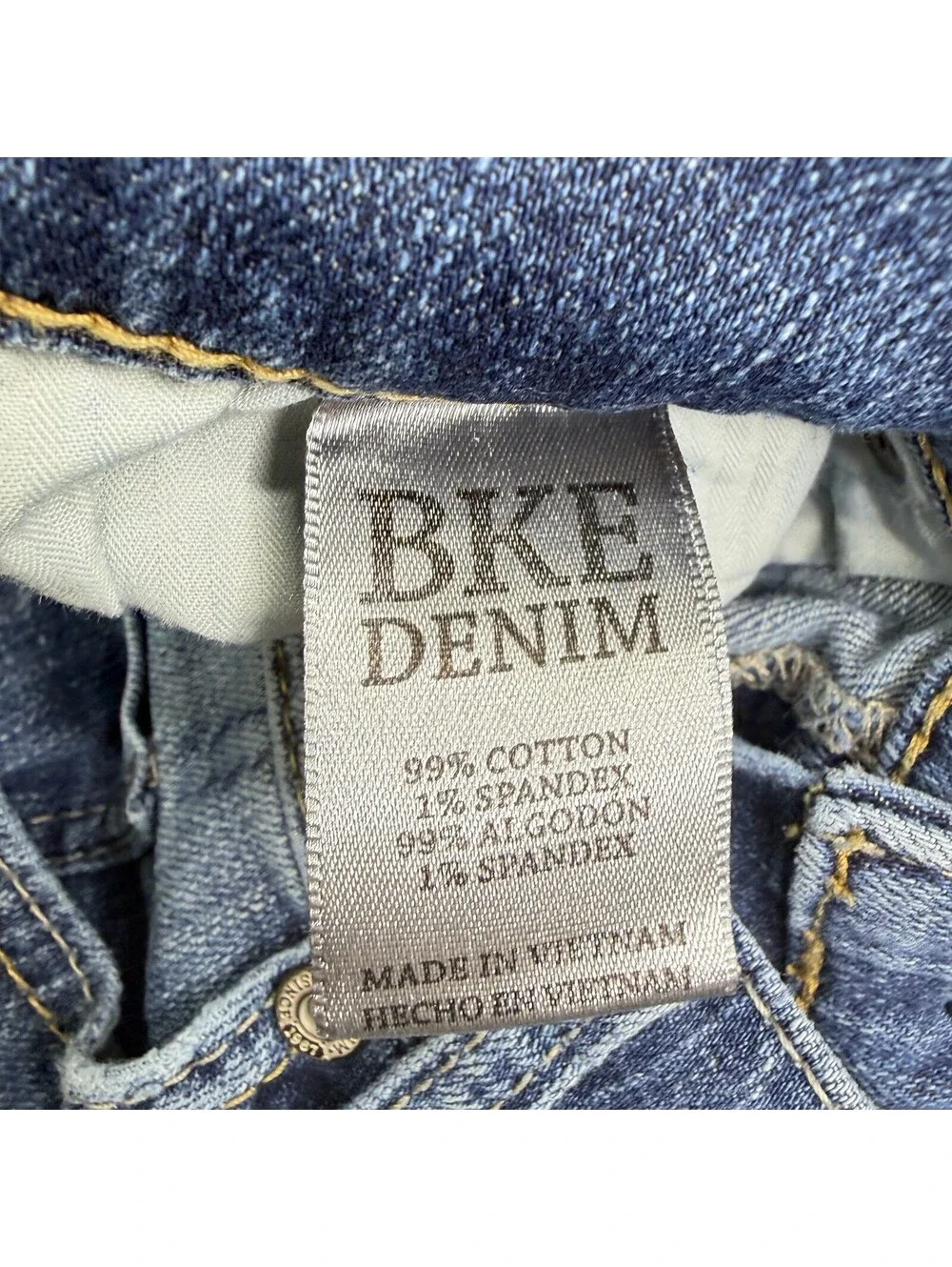 BKE Jeans Mens 31x29 Blue Alec Straight Leg Buckle Distressed Denim Casual